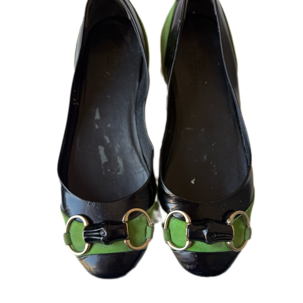 Gucci Horsebit Bamboo Ballet Flats
